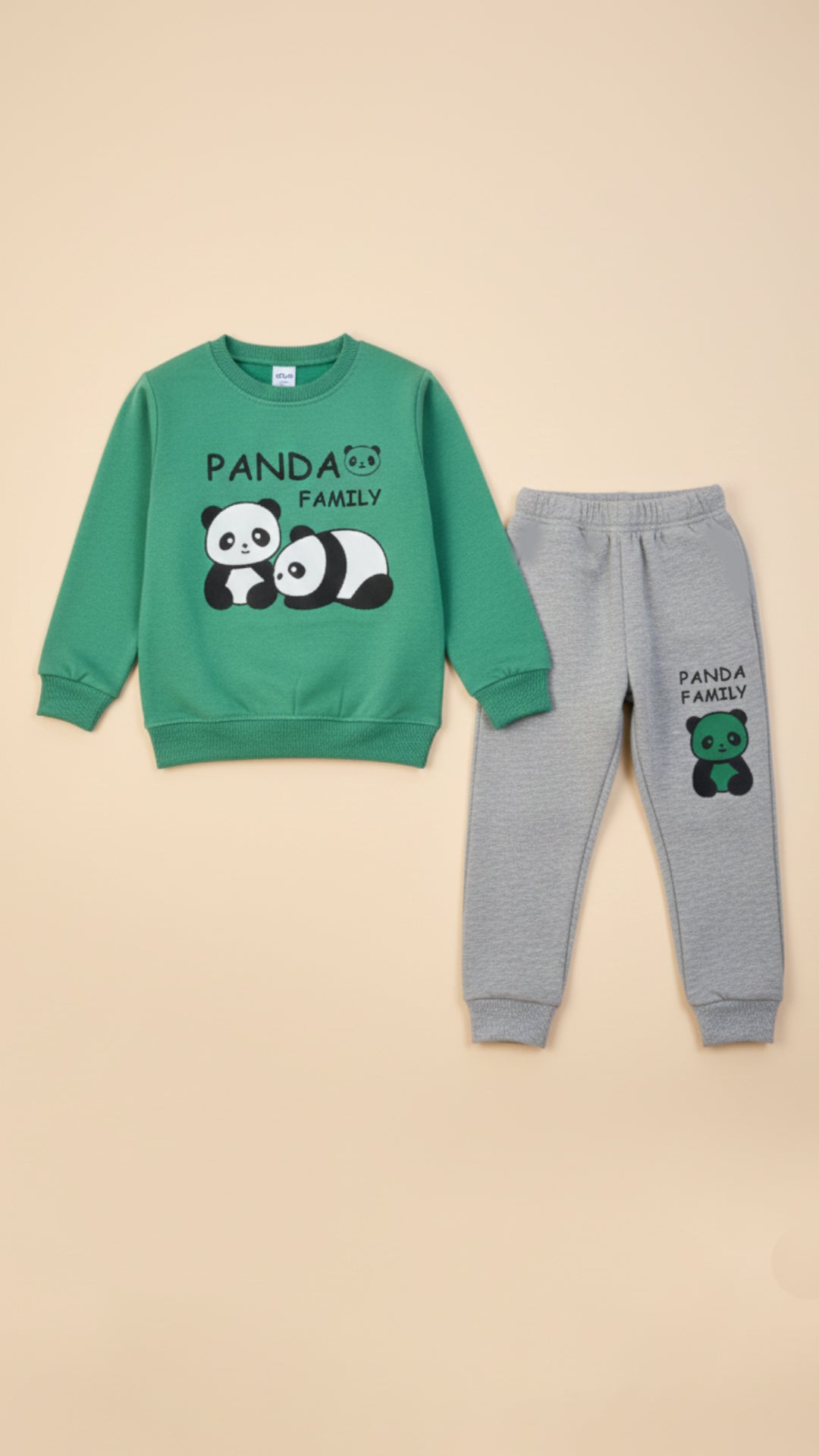 French Terry Winter Sweatshirt & Trouser Tracksuit for Kids