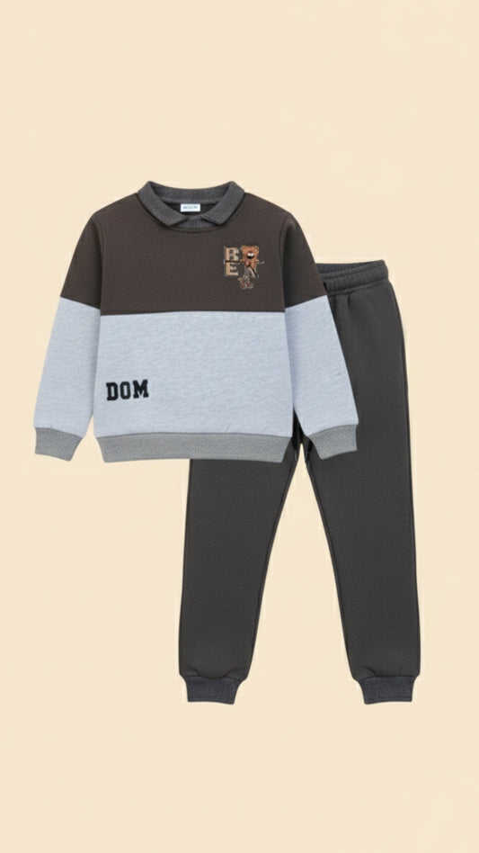 Winter 3 Fleece Sweatshirt & Trouser Tracksuit for Kids