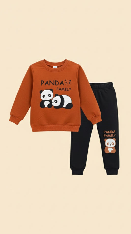 French Terry Winter Sweatshirt & Trouser Tracksuit for Kids
