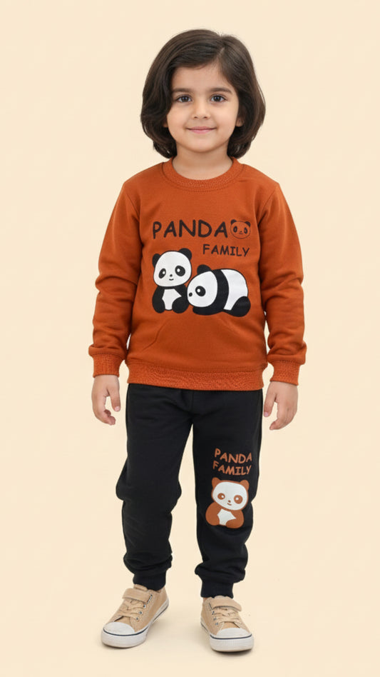 French Terry Winter Sweatshirt & Trouser Tracksuit for Kids