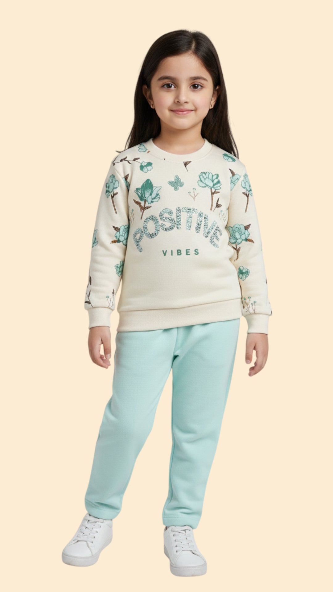Winter Fleece Sweatshirt & Trouser Tracksuit for Kids