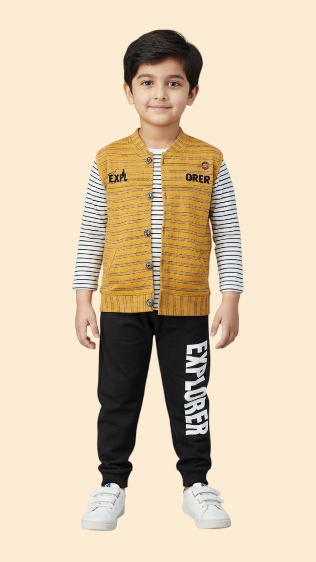 3 Pcs Cotton Jersey Track Suit