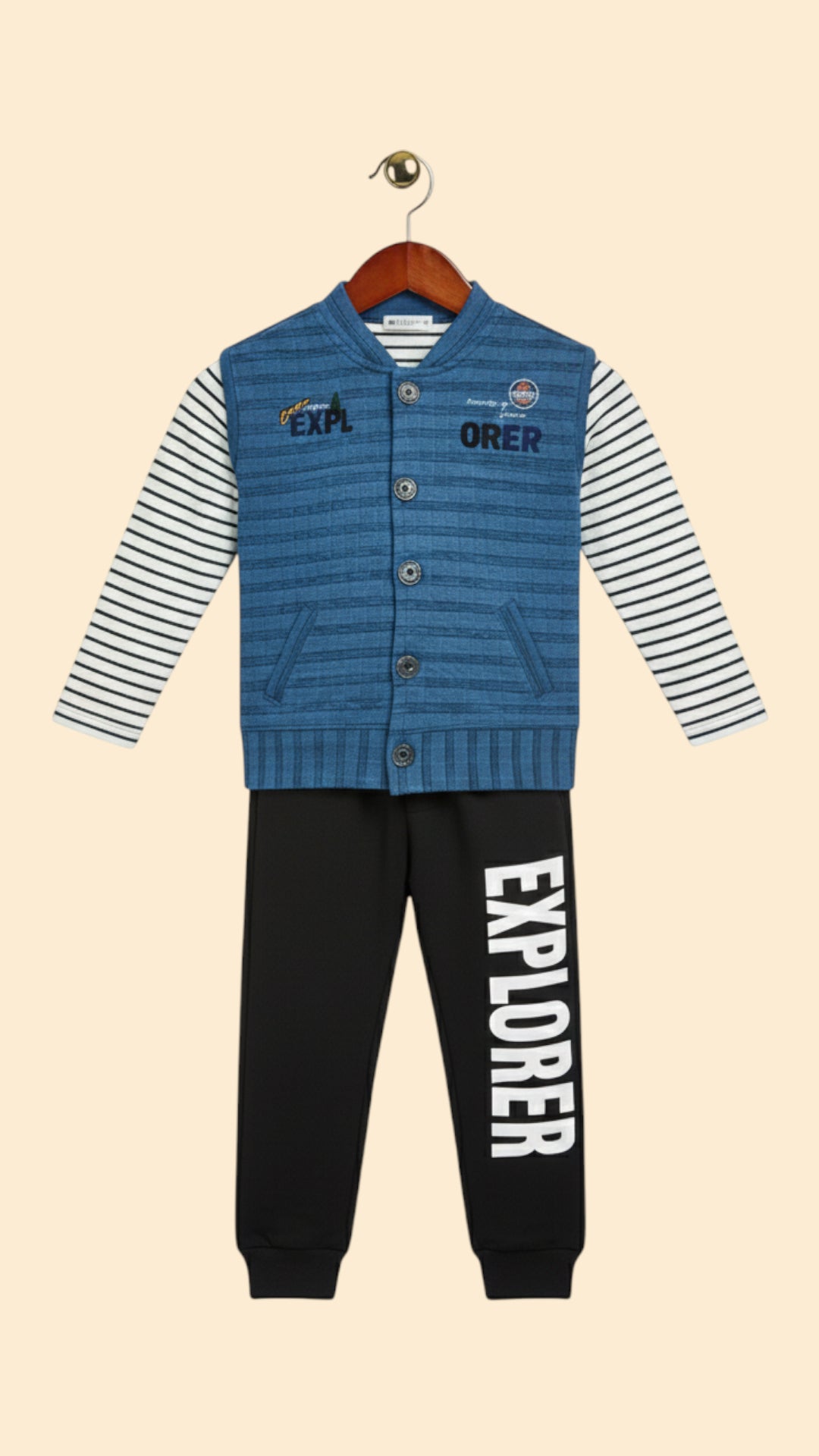 3 Pcs Cotton Jersey Track Suit