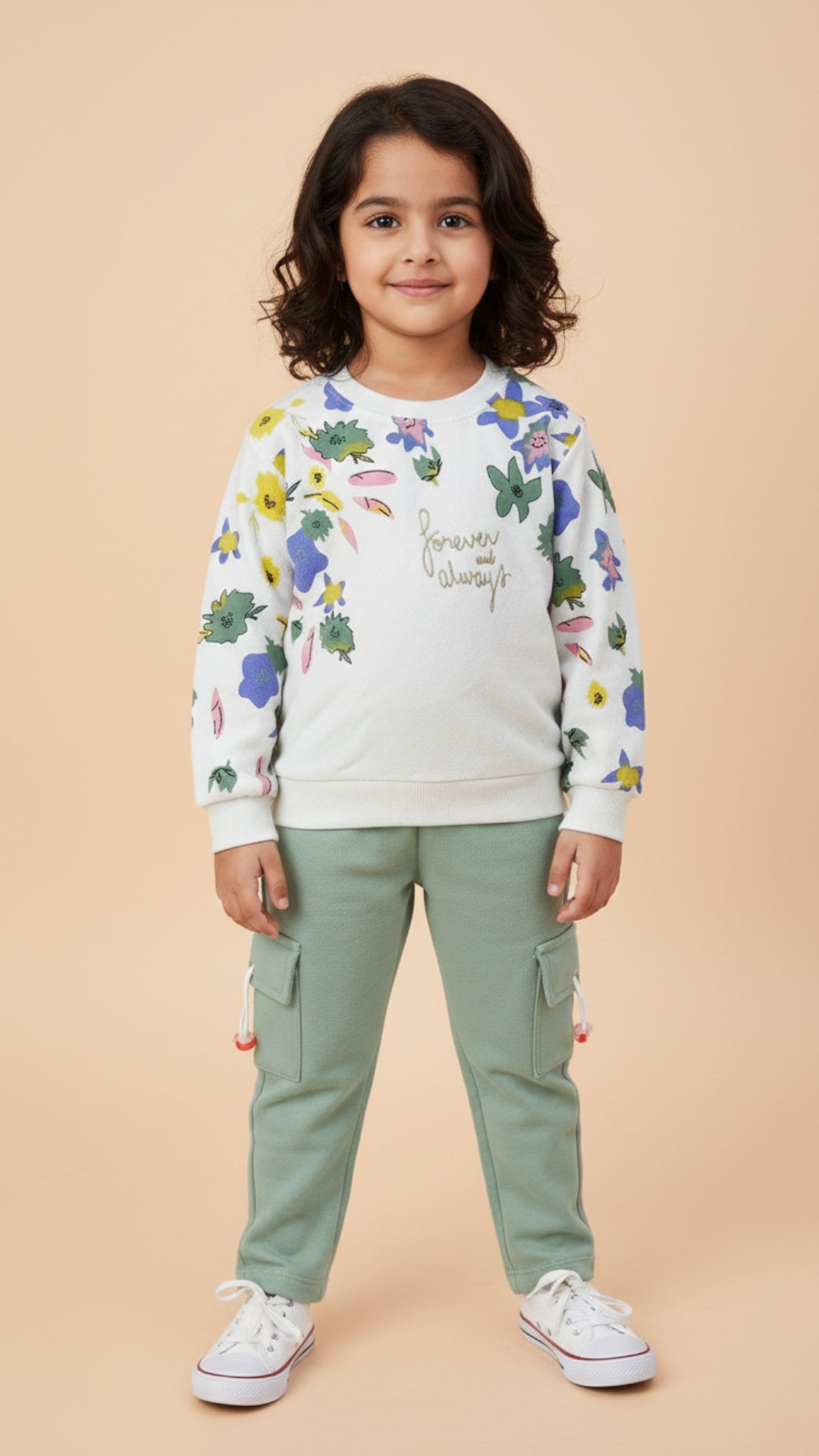 French Terry Winter Sweatshirt & Trouser Tracksuit for Kids