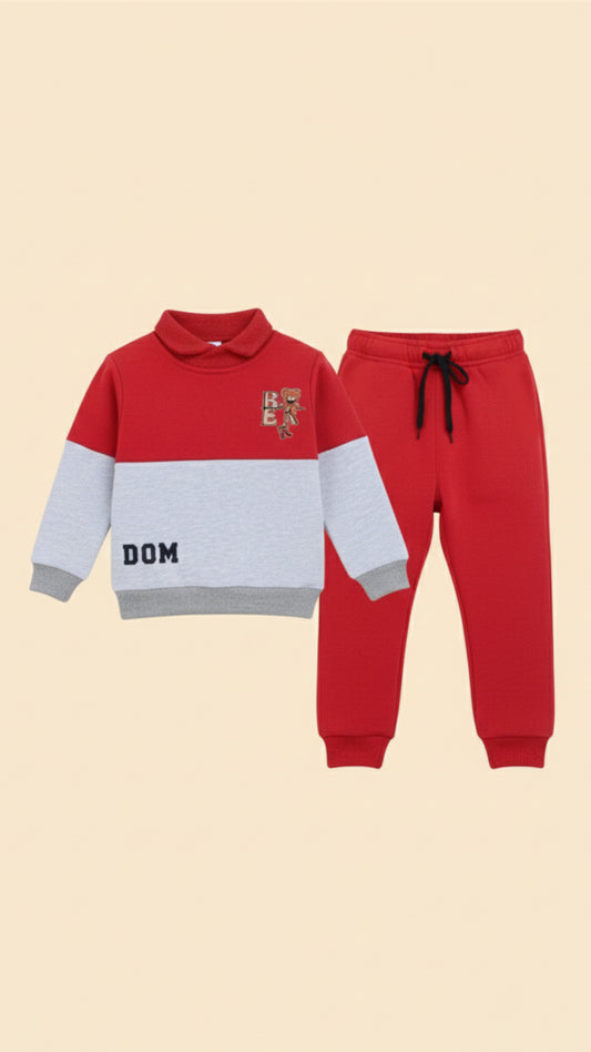 Winter 3 Fleece Sweatshirt & Trouser Tracksuit for Kids