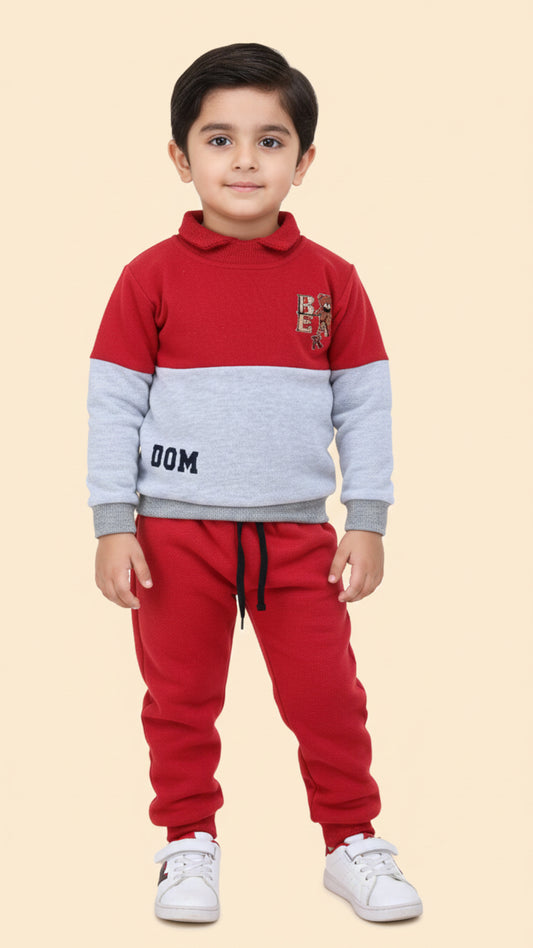 Winter 3 Fleece Sweatshirt & Trouser Tracksuit for Kids