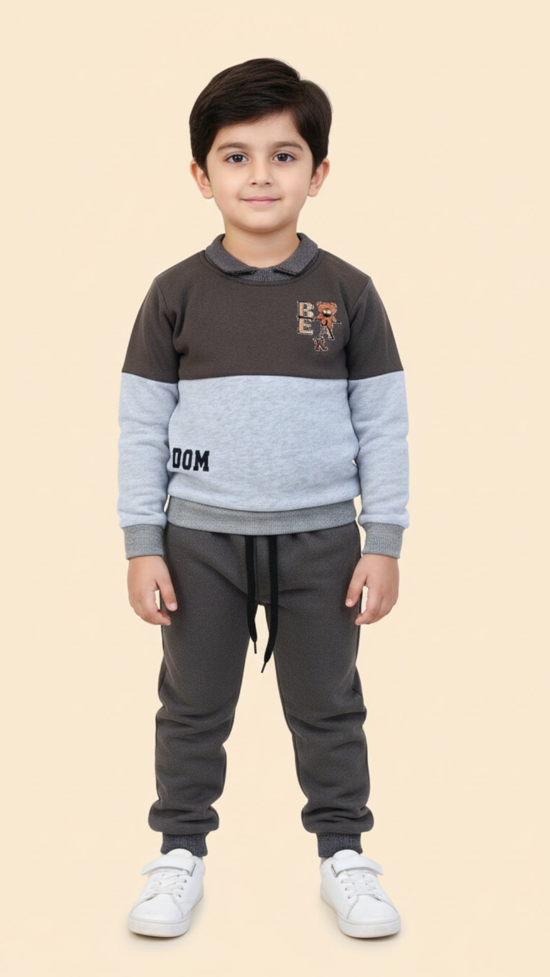 Winter 3 Fleece Sweatshirt & Trouser Tracksuit for Kids